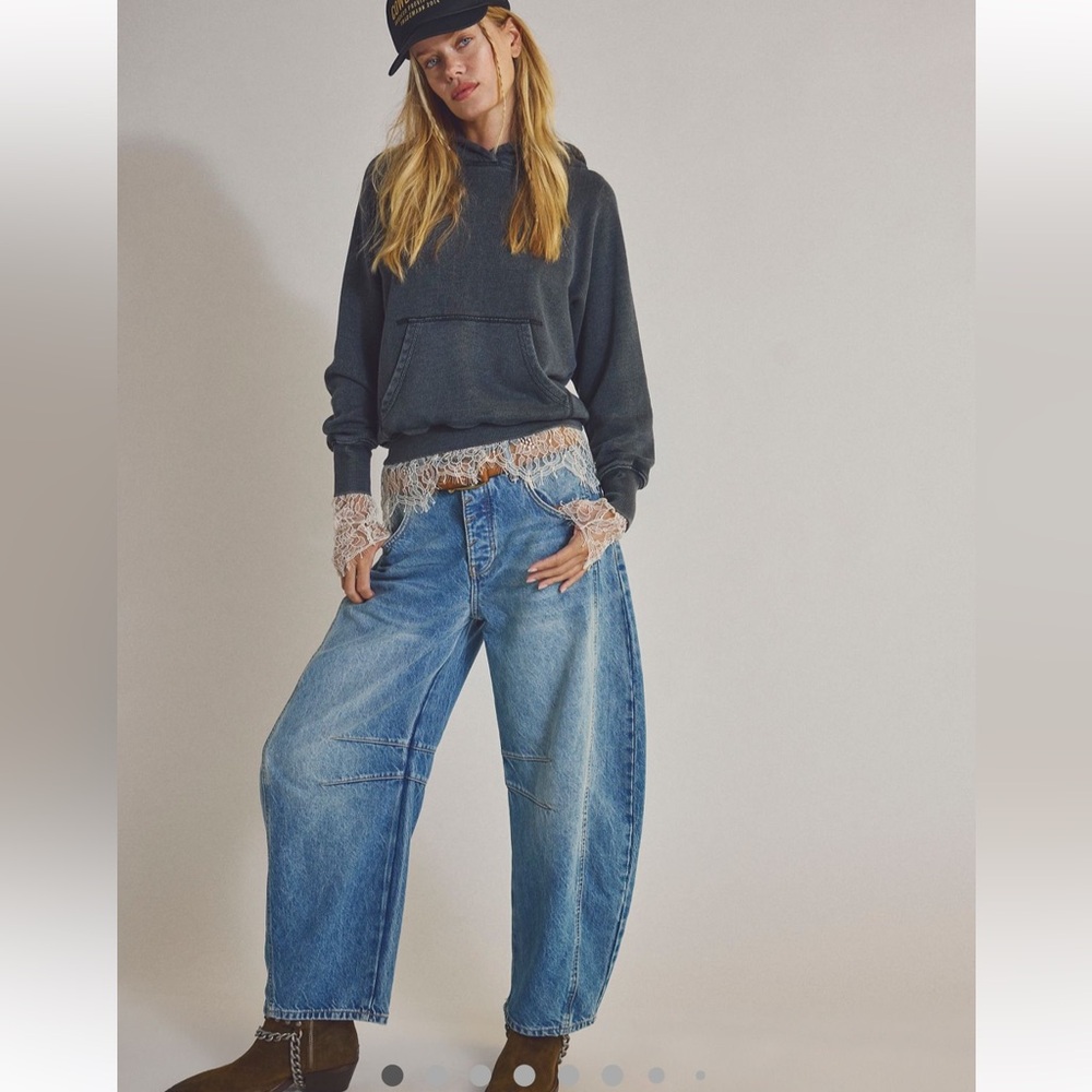 We The Free Lucky You Mid-Rise Barrel Jean - Picture 3 of 7